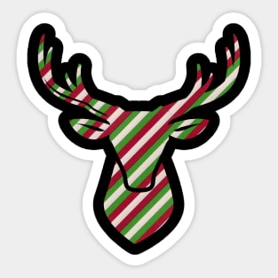 Reindeer Stripes Sticker